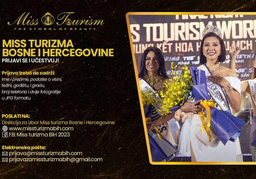 Kasting je još otvoren: Traži se Miss turizma 2023.